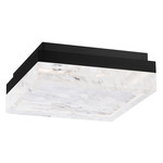 Whisper Ceiling Light Fixture - Black / Crystal Haze