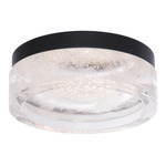 Melange Ceiling Light Fixture - Black / Crystal Haze