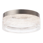Melange Ceiling Light Fixture - Brushed Nickel / Crystal Haze