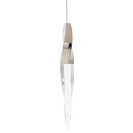 Kindjal Mini Pendant - Polished Nickel / Crystal