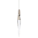 Kindjal Mini Pendant - Polished Nickel / Crystal