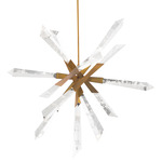Solitude Pendant - Aged Brass / Crystal Haze