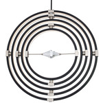 Atomic Pendant - Brushed Nickel / Black Leather