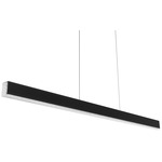 Mystique Linear Pendant - Black / Crystal