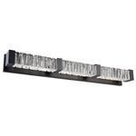 Guild Bathroom Vanity Light - Black / Crystal