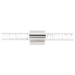 Cru Bathroom Vanity Light - Polished Nickel / Crystal