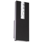 Helios Wall Sconce - Black / Crystal