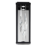 Mirage Wall Sconce - Black / Crystal