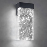 Glacio Wall Sconce - Black / Crystal Haze