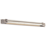 Aberdeen Bathroom Vanity Light - Brushed Nickel / Reclaimed Crystal