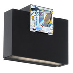 Madison Wall Sconce - Black / Swarovski Crystal