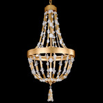 Bali Chandelier - Heirloom Gold / Optic Crystal