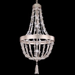 Bali Chandelier - Antique Silver  / Optic Crystal