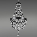 Bali Chandelier - Black / Optic Crystal