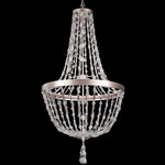 Bali Chandelier - Antique Silver  / Optic Crystal