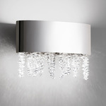 Soleil Bathroom Vanity Light - Polished Nickel / Optic Crystal