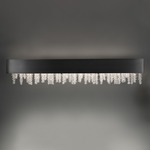 Soleil Bathroom Vanity Light - Black / Optic Crystal