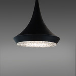 Verita Pendant - Black / Optic Crystal