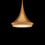 Verita Pendant - Heirloom Gold / Optic Crystal