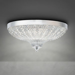 Roma Wall / Ceiling Light - Polished Chrome / Optic Crystal