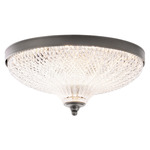 Roma Wall / Ceiling Light - Antique Nickel / Optic Crystal