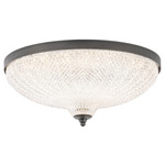 Roma Wall / Ceiling Light - Antique Nickel / Optic Crystal