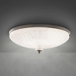 Roma Wall / Ceiling Light - Antique Nickel / Optic Crystal
