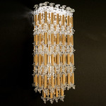 Tahitian Wall Sconce - Heirloom Gold / Optic Crystal