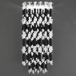 Tahitian Wall Sconce - Black / Optic Crystal