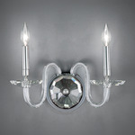 Habsburg Wall Sconce - Polished Chrome / Optic Crystal