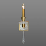 Amadeus Wall Sconce - Heirloom Gold / Optic Haze Quartz