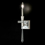 Amadeus Wall Sconce - Antique Silver  / Optic Haze Quartz