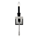 Amadeus Wall Sconce - Black / Optic Haze Quartz