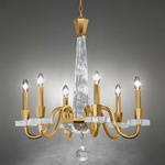 Amadeus Chandelier - Heirloom Gold / Optic Haze Quartz