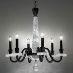 Amadeus Chandelier - Black / Optic Haze Quartz