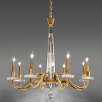 Amadeus Chandelier - Heirloom Gold / Optic Haze Quartz