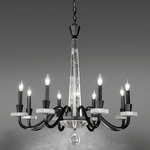 Amadeus Chandelier - Black / Optic Haze Quartz