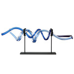 Coil Object - Small with Stand - Dark Oxidized / Steel Blue