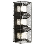 Arcade Wall Sconce - Carbon / Crystal