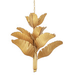 Banana Leaf Chandelier - Gold