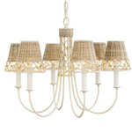 Cayman Chandelier - Country White / Natural