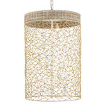Cayman Foyer Pendant - Country White / Natural
