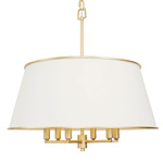 Coco Pendant - French Gold / Matte White