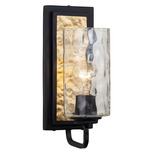 Hammer Time Wall Sconce - Carbon / French Gold / Clear