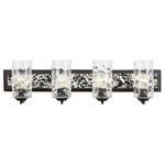 Hammer Time Bathroom Vanity Light - Carbon / Polished Stainless / Clear