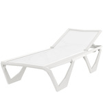 Voxel Outdoor Sun Lounger - White