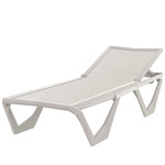 Voxel Outdoor Sun Lounger - Ecru