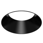 ECO 1IN Round Flangeless Downlight Trim - Black