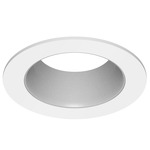 ECO 3IN Round Fixed Downlight Trim - White / Silver