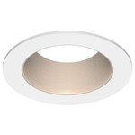 ECO 3IN Round Fixed Downlight Trim - White / Champagne